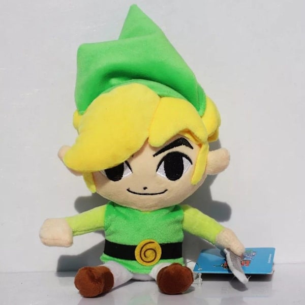 Legend of Zelda Toon Link - Plyschfigur Gosedjur Mjukdjur - Plysch 17 cm NY KLB