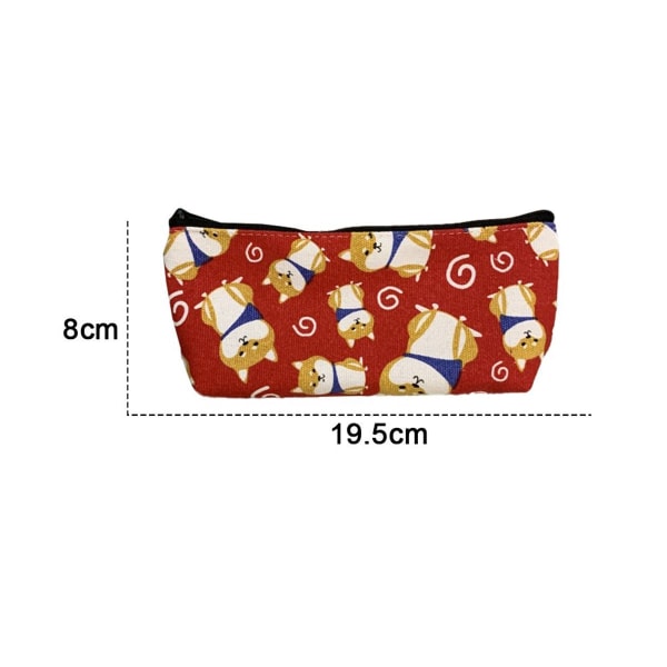 Cute Pencil Case Teacher Gift Gadget Bag Makeup Case Red KLB