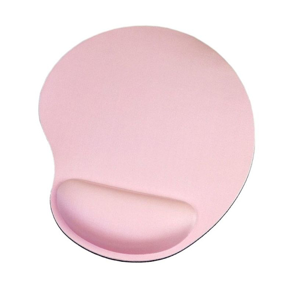 Musematte med gel håndleddstøtte Musematte med sklisikker rosa