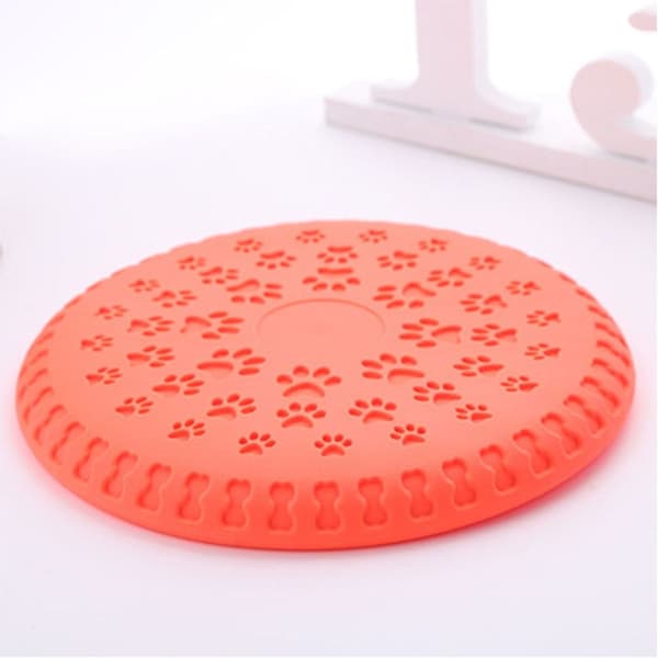 Blød hundefrisbee/hundefrisbee-disk, diameter ca. 23 cm orange KLB