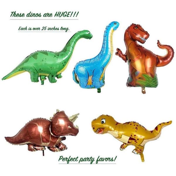 Dinosaur bursdagsfestdekorasjoner for gutter Dinosaur Ballong