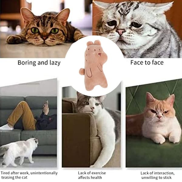 6 stk innendørs katteleker interaktiv moro Style4 KLB