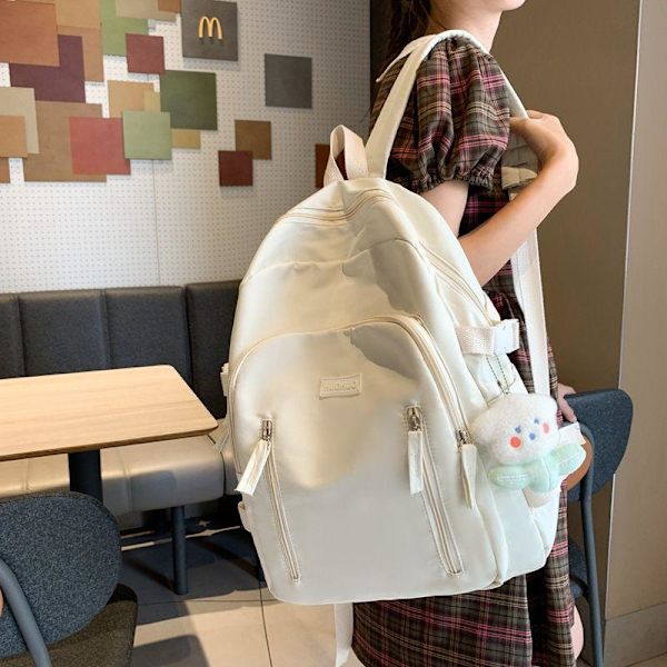 Student ryggsäck liten fräsch och lätt ryggsäck för flickor gymnasieelever söt söt flicka ryggsäck för gymnasieelever - svart