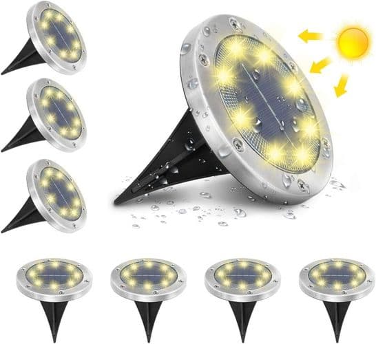 LED solcellelamper til udendørs havejordlys IP65 vandtæt