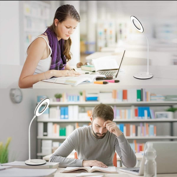 Latautuva suurennospöytälamppu, himmennettävä, LED KLB:llä