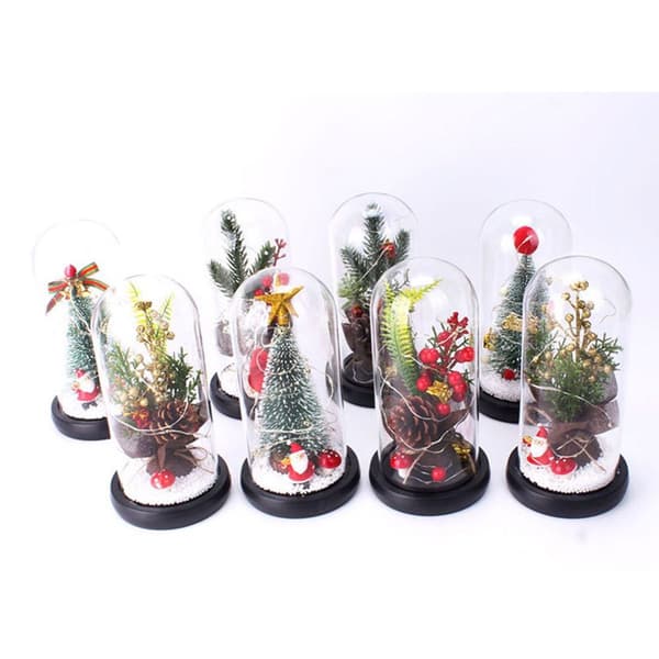 Glaskuppel Juleplanter Julepynt Glaskuppel KLB