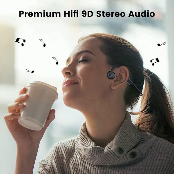 Air Open Ear Bone Conduction Headphones Trådløs Bluetooth 5.0