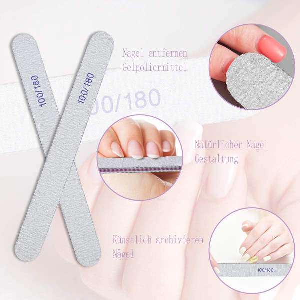 15-delad nagelfilset: slitstark och tvättbar KLB