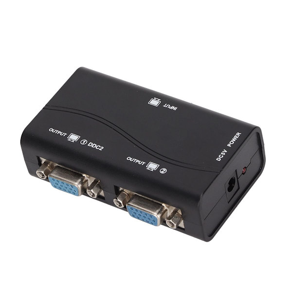 VGA-jakaja 1 sisään 2 ulos 250MHz USB-virtalähteellä 1920x1440 1080P KLB
