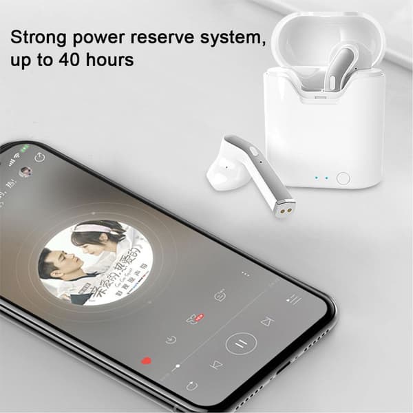 Bluetooth-ørepropper Hodetelefoner True Wireless Earbuds Hvit