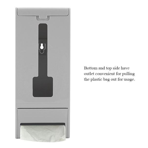 Väggmonterad plastpåsdispenser för sopsäckar KLB
