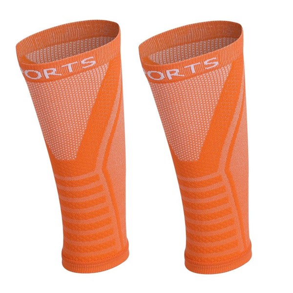 Kompressionsbensskydd för män kvinnor sport utomhus orange KLB