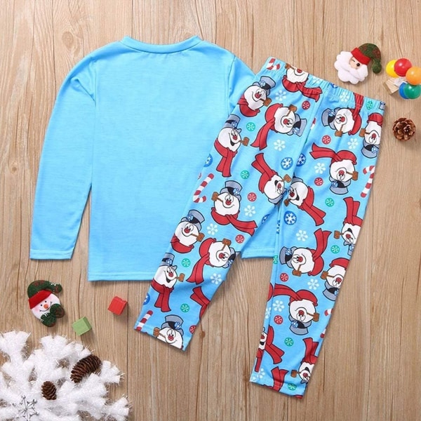 Matchande julpyjamas för familjen, julnattkläder för semester KLB