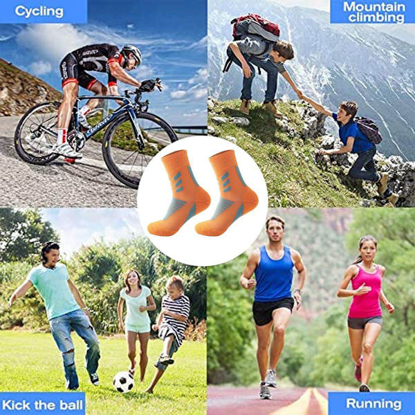 Herre Basketball Walking Running Sokker Fugtighedsabsoberende Orange Base KLB