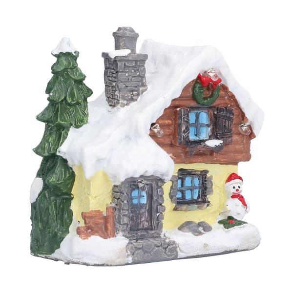 Vinter sne julehuse miniature interiør landsby KLB