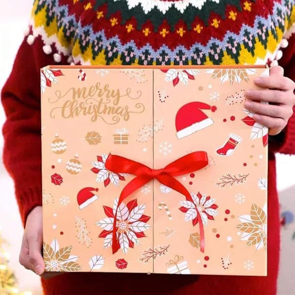 Universal DIY Julekalender Fyldboks, Julekalender, Tom Julekalender, Guld