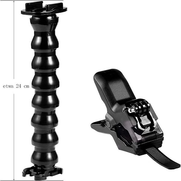 Svanehals klemmemontering til GoPro actionkamera-serien