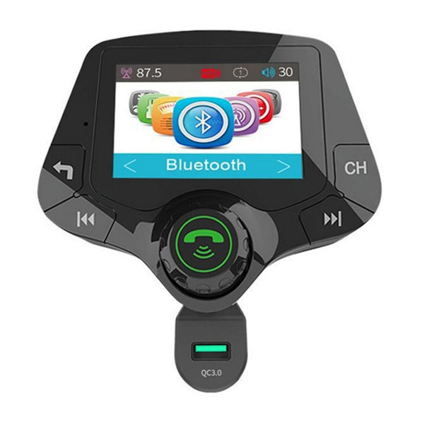Bluetooth FM-sender 5V / 2.5A Hurtigoplader 3.0 Auto Auto trådløs MP3-afspiller KLB