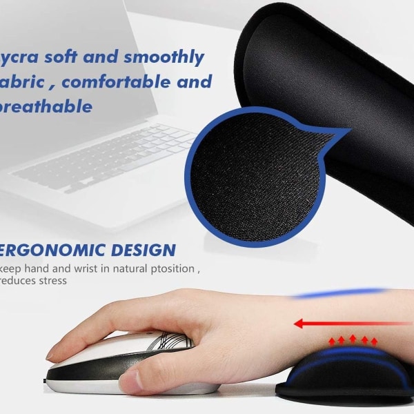 Handledsstöd för tangentbord och mus Handledsstöd med memory foam KLB