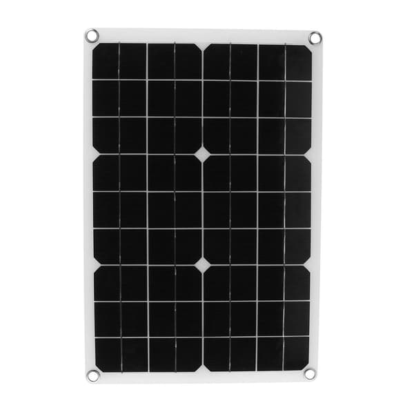 20W 18V USB solcellepanelsett med 60A solcellebatterilader KLB