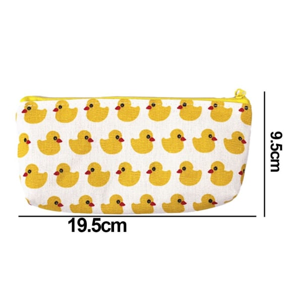 Blyantveske med stor kapasitet Cartoon Yellow Duck