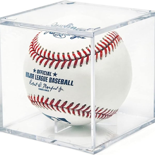 Gjennomsiktig brakett Installasjon Display Case Baseball Box Golf Tennis Akryl KLB