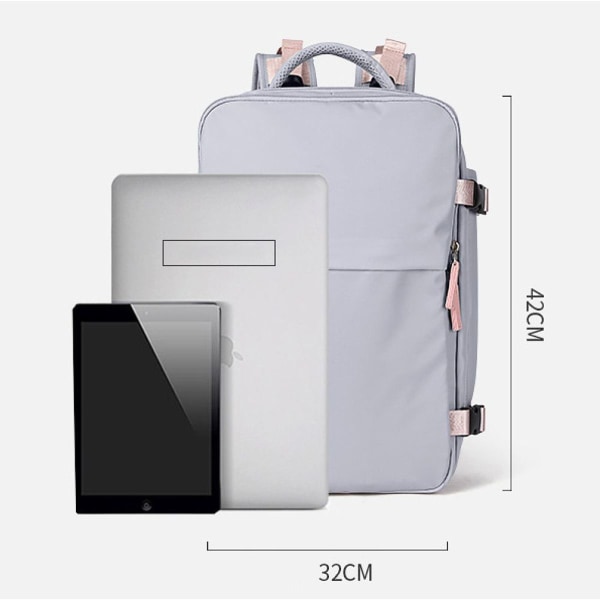 Travel Backpack School Bag Fit 15.6 Inch Laptop with USB Charging Port KLB