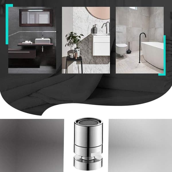Vannkranlufter - 360° roterende - Vannbesparende lufter -