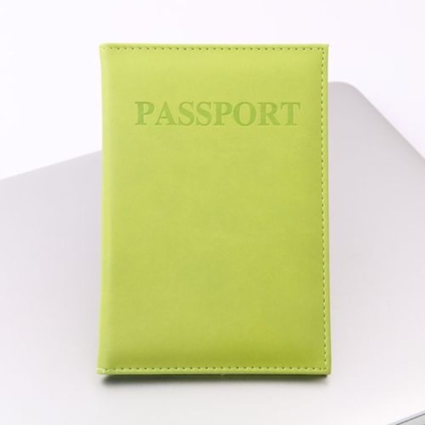 ID- cover för passfodral i konstläder (ljusgrön)