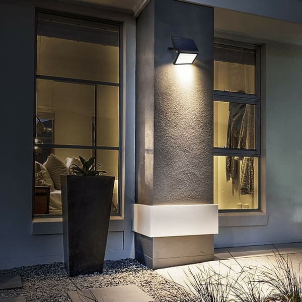 Solcellelys for utendørs bruk Solcellelys Split 1000 lumen 48 LED IP65 vanntett