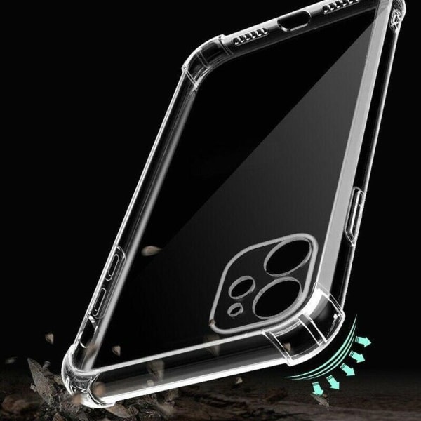 GLiving Crystal Clear Case Kompatibel med iPhone 12 Mini Case, Drop Protection,