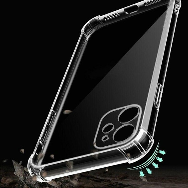 GLiving Crystal Clear Etui Kompatibel med iPhone 12 Mini Etui, Fald Beskyttelse,