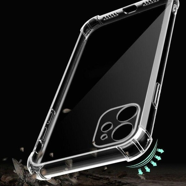 GLiving krystallklart deksel kompatibel med iPhone 12 Mini-deksel, fallbeskyttelse,