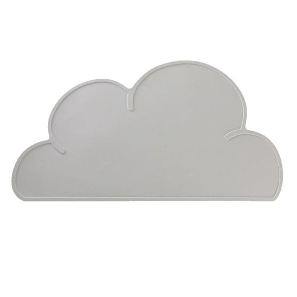 Silikon Cloud bordstablett för barn Halkfri grå bordstablett
