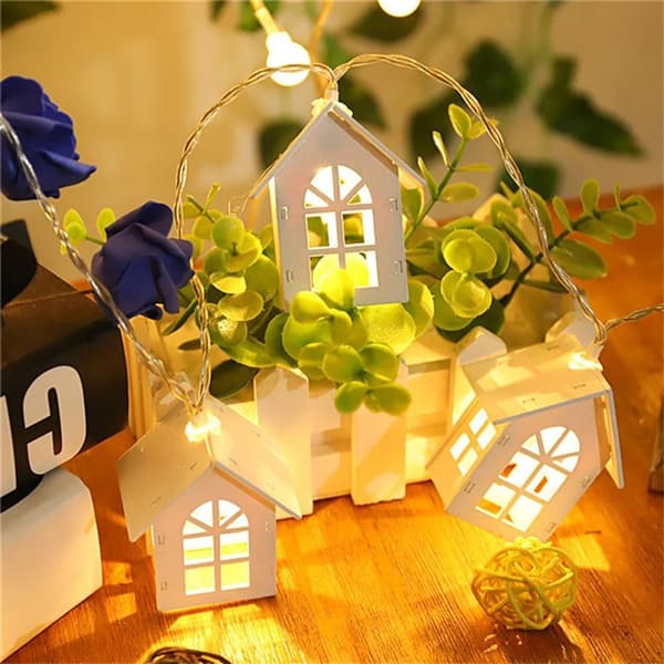LED julelys Små husform Strenglys Jul KLB