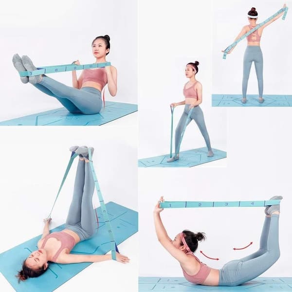 Flexibilitets Yoga Stretch Strap - Hamstring Stretcher
