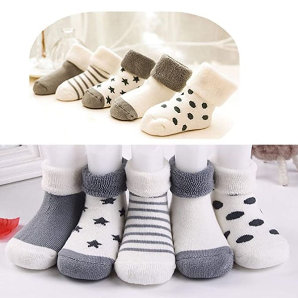 Par nya varma babyfrottésockor, babystrumpor, tecknade babyrosa KLB