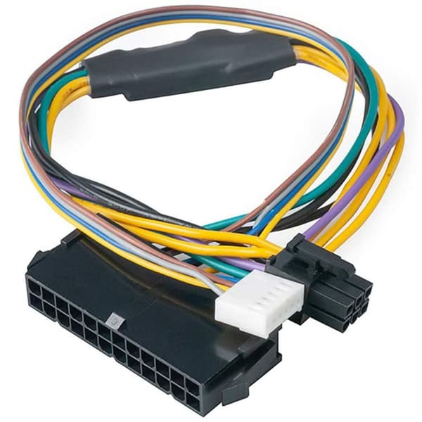 24-pin til 6-pin strømforsyningskabel, hovedkort serveradapterkabel,