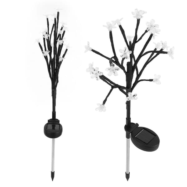 20 LED blomsterformede solcellelamper til haven