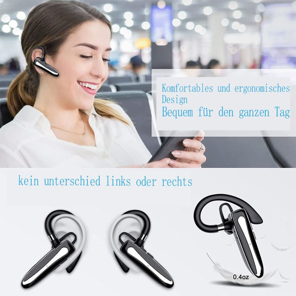 Bluetooth kuulokkeet mikrofonilla, handsfree-langattomat kuulokkeet matkapuhelin KLB