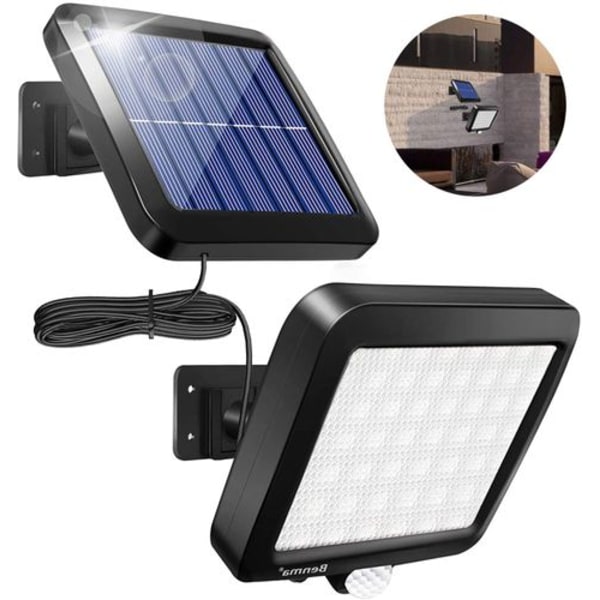 Solcellslampor för utomhusbruk, 56 LED solcellslampor 120° superljusa solcellslampor