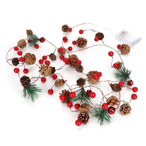 2m innovative juletræsk kogle 20 LED lyskæde til KLB