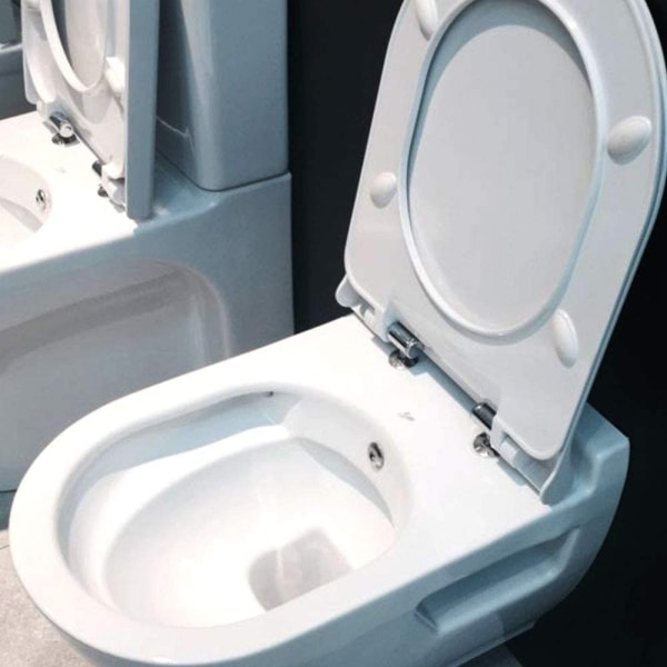 Universaali wc-istuimen sarana wc-istuimen kiinnitykseen, ruostumaton kromattu wc-istuimen saranan vaihto saranoilla ja muttereilla