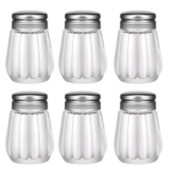 Mini Salt- och Pepparkvarnar, 0,5 oz/1/2 oz Glas Kubform 2