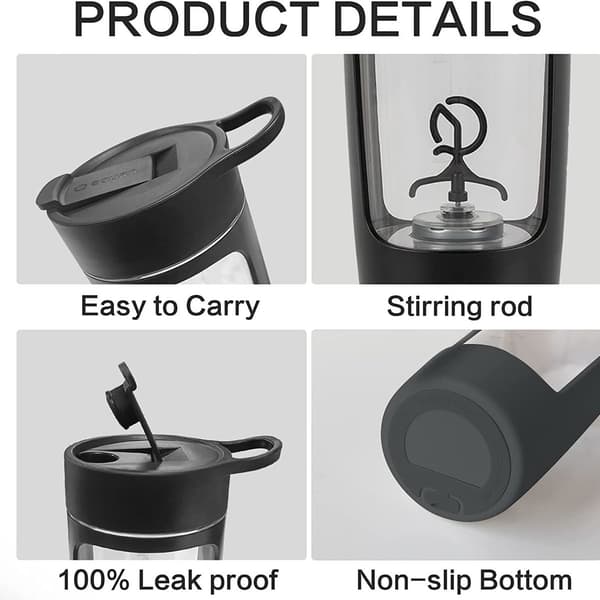 USB genopladelige bærbare shaker kopper