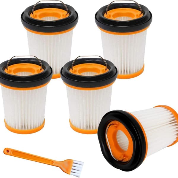 5-pack ersättningsfilter för dammsugarfilter, kompatibel med Shark