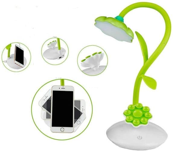 Dimbar LED-bordlampe for barn, nattlampe med berøringssensor, øving