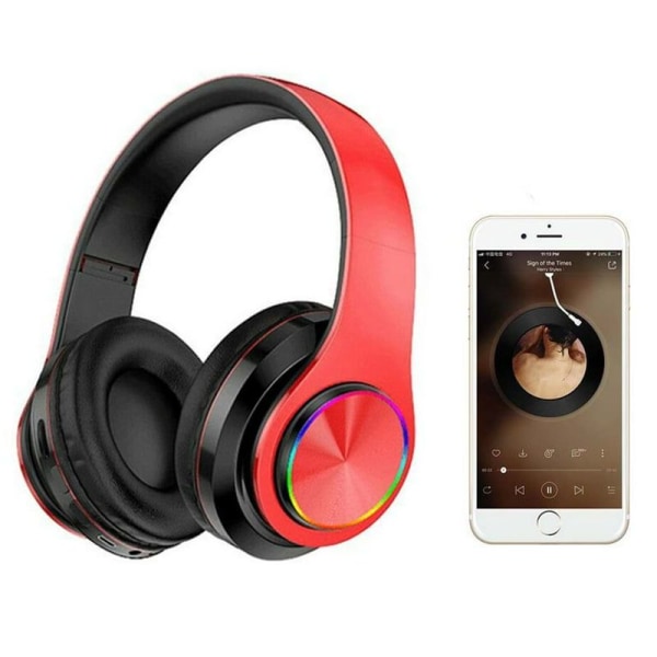 Bluetooth hörlurar, trådlösa over-ear hörlurar med