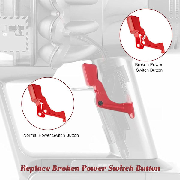 Stykke Heavy Duty Trigger Switch til Dyson V10 V11 Støvsuger Power Trigger Switch