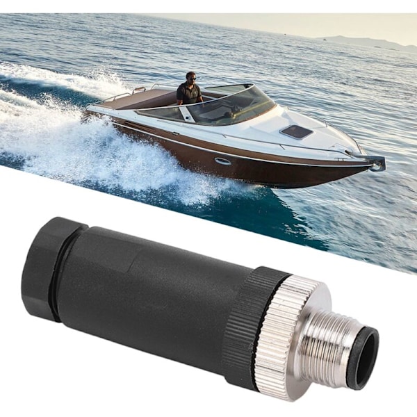 For NMEA 2000-stik, der kan installeres på stedet, M12 5-polet IP67 vandtæt bådtilbehør til Lowrance-netværk KLB